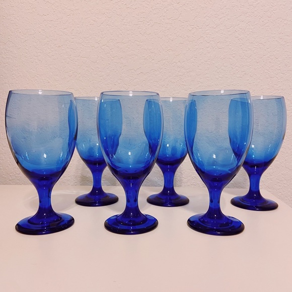 Other - Vintage Cobalt Blue Goblets